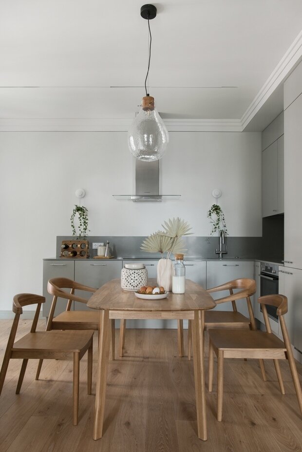 Фотография: Кухня и столовая в стиле Современный, Минимализм, Эко, Квартира, Проект недели, Москва, 3 комнаты, 40-60 метров, Екатерина Владимирова – фото на INMYROOM