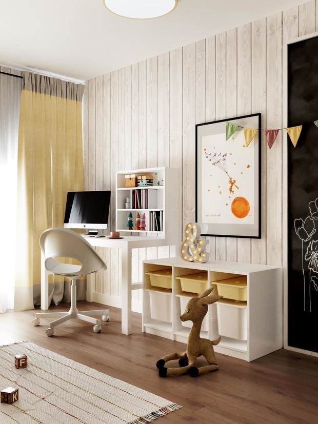 Фотография: Детская в стиле Скандинавский, Дом, Проект недели, Дом и дача, Ленинградская область, 4 и больше, Более 90 метров, Анастасия Рамазанова – фото на INMYROOM