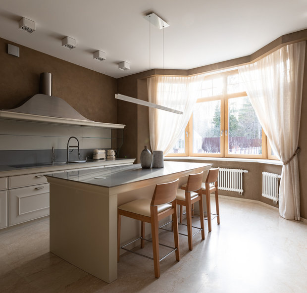 Фотография: Кухня и столовая в стиле Современный, Эко, Проект недели, Дом и дача, Новогорск, 4 и больше, Более 90 метров, #эксклюзивныепроекты, Дарья Пак – фото на INMYROOM