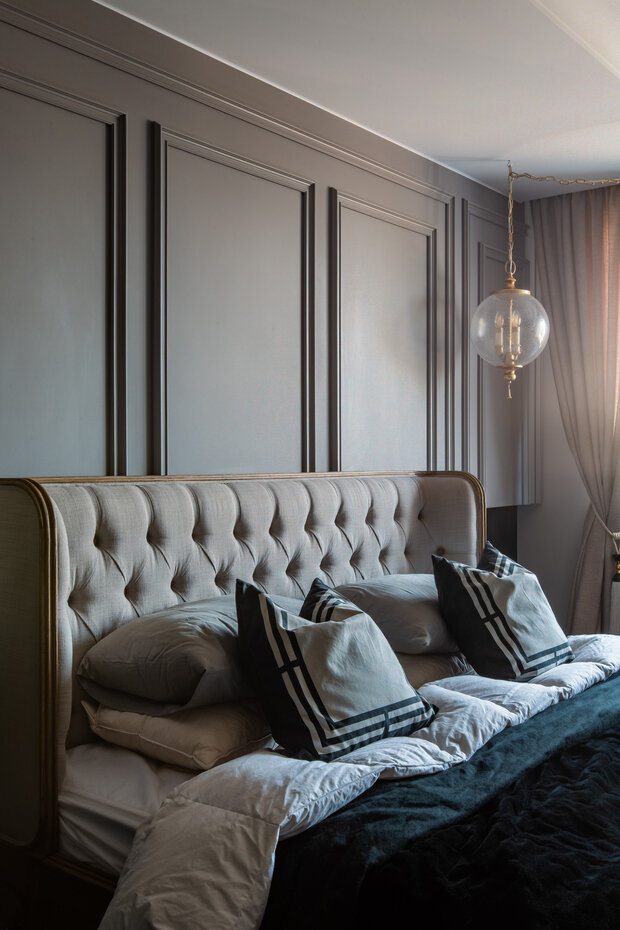 Фотография: Спальня в стиле Современный, Эклектика, Проект дня, Таунхаус, Кирпичный дом, 3 комнаты, Более 90 метров, современный с элементами лофта, Оренбург, Евгения Черепанова – фото на INMYROOM