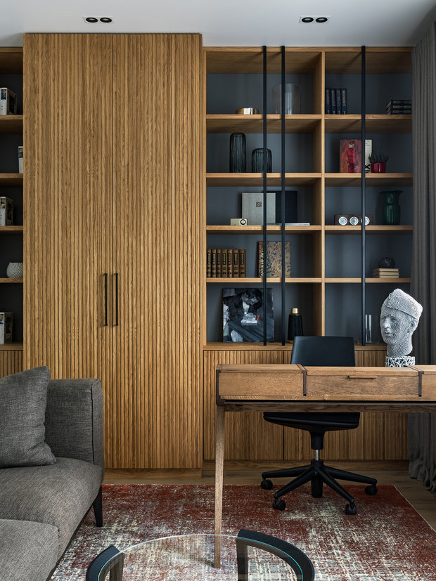 Фотография: Кабинет в стиле Современный, Квартира, Проект недели, Дом и дача, Минск, 4 и больше, Более 90 метров, Игорь Скаржевский, Алена Скаржевская – фото на INMYROOM