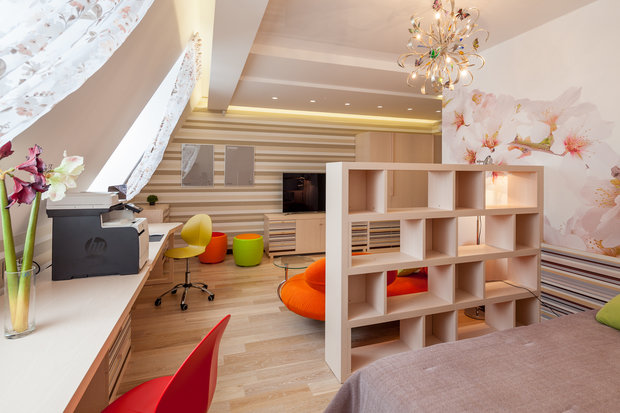 Фото из портфолио Двухуровневая квартира в Нижнем Новгороде – фотографии дизайна интерьеров на INMYROOM