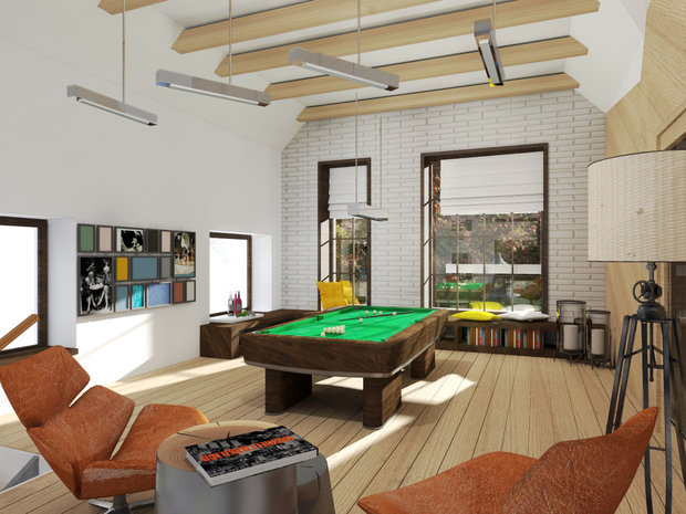 Фото из портфолио Загородный дом под Дмитровым – фотографии дизайна интерьеров на INMYROOM