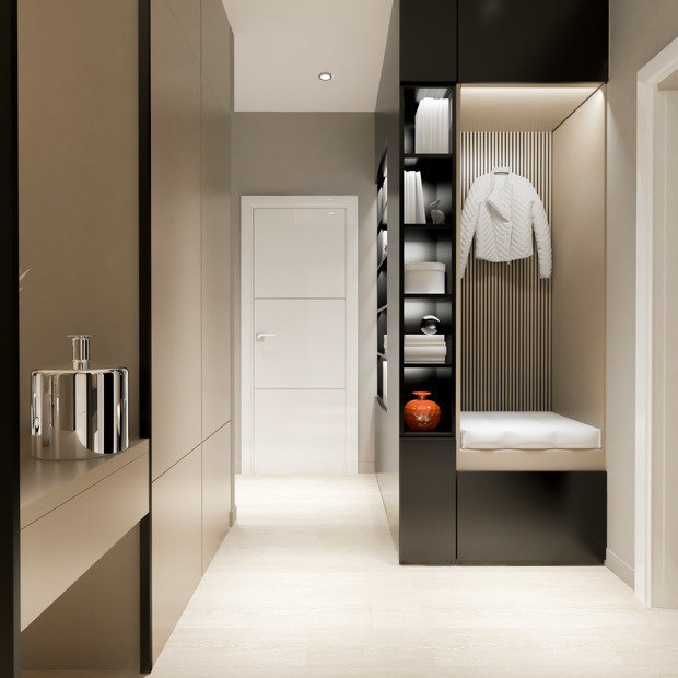 Фото из портфолио Квартира 58 кв.м – фотографии дизайна интерьеров на INMYROOM