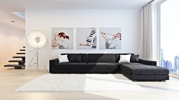 Фотография: Гостиная в стиле Минимализм,  – фото на INMYROOM