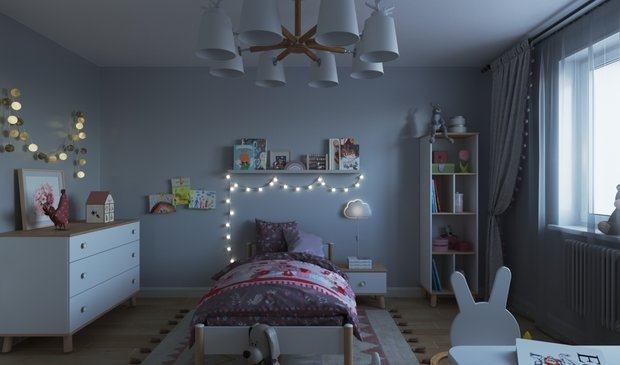 Фото из портфолио Детская в сканди стиле – фотографии дизайна интерьеров на INMYROOM