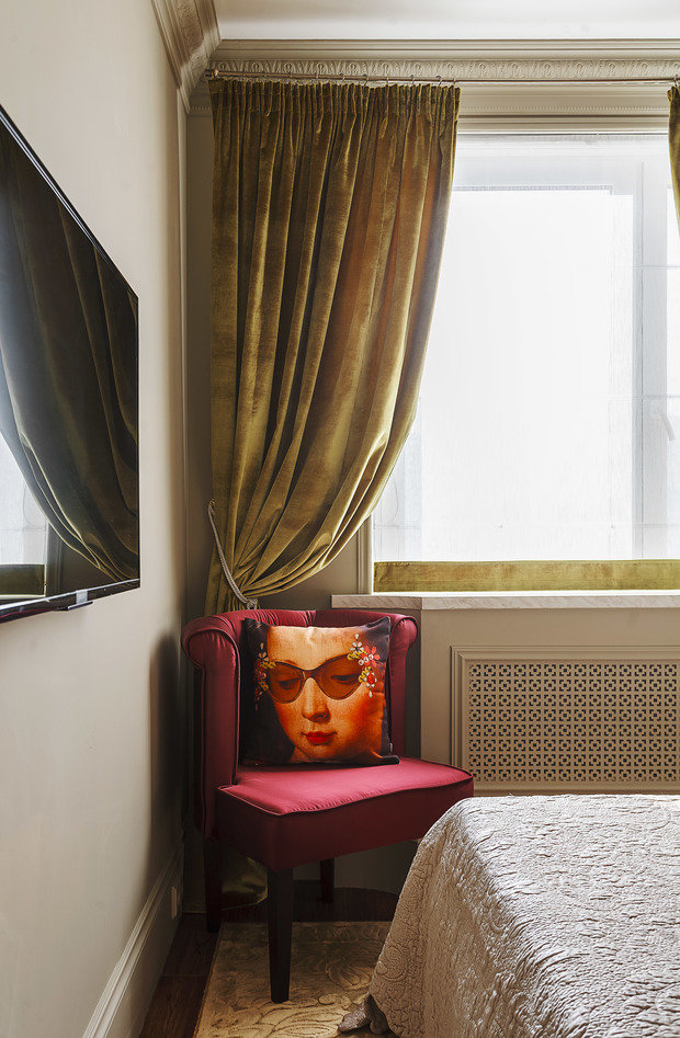 Фотография: Спальня в стиле Классический, Современный, Эклектика, Квартира, Россия, Проект недели, Новая Москва, Ольга Куликовская-Эшби, Interior Box – фото на INMYROOM