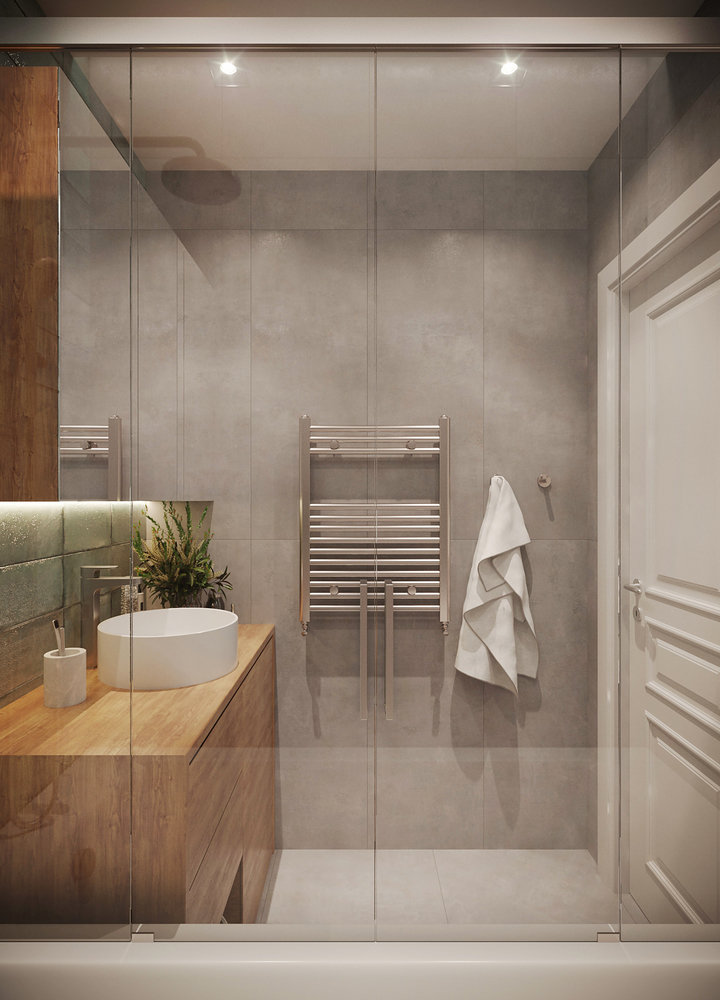 Фотография: Ванная в стиле Современный, Квартира, Проект недели, Санкт-Петербург, 3 комнаты, 60-90 метров, Юлия Бабинцева, YUHOME design – фото на INMYROOM Фотография: Ванная в стиле Современный, Квартира, Проект недели, Санкт-Петербург, 3 комнаты, 60-90 метров, Юлия Бабинцева, YUHOME design – фото на INMYROOM