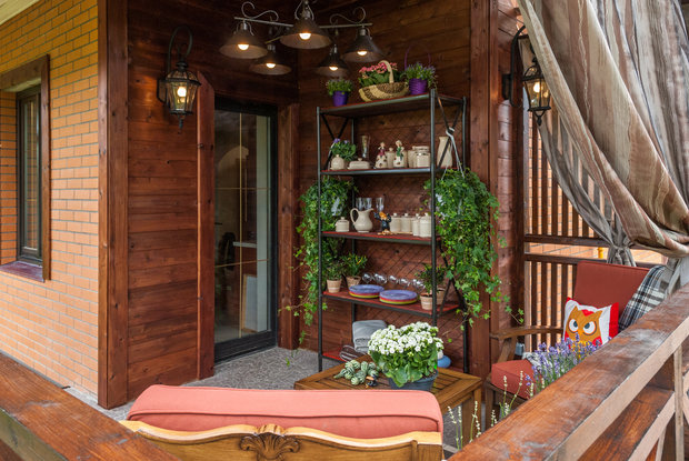 Фото из портфолио Проект "Альпийский дух на веранде" для "Фазенды" на 1-м канале – фотографии дизайна интерьеров на INMYROOM