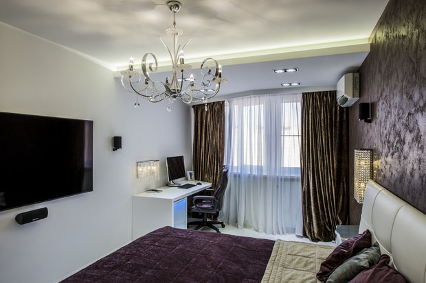 Фотография: Спальня в стиле Хай-тек – фото на INMYROOM