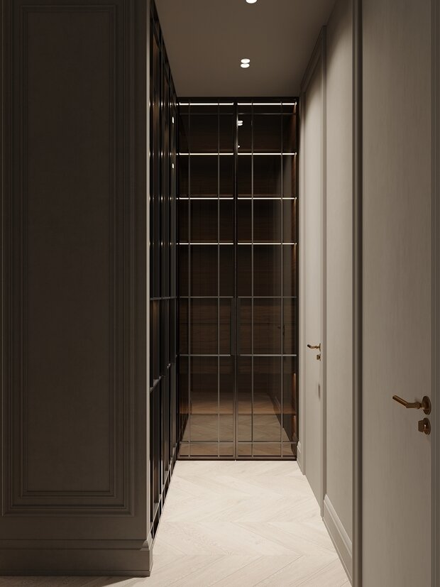 Фото из портфолио Дизайн-проект квартиры в ЖК «Victory Park Residences (Виктори Парк Резиденсез)» в стиле неоклассика – фотографии дизайна интерьеров на INMYROOM