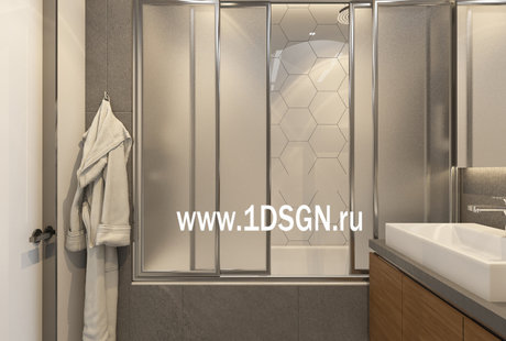 Дизайн интерьера Ванная в квартире г. Екатеринбург