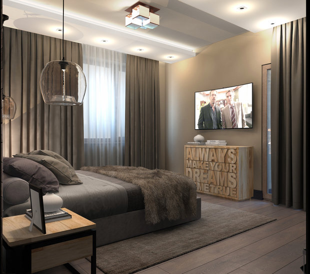 Фото из портфолио Уютный лофт в ЖК Московские Водники – фотографии дизайна интерьеров на INMYROOM