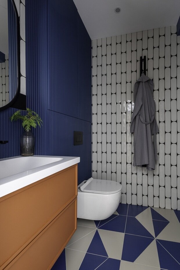 Фотография: Ванная в стиле Современный, Эклектика, Квартира, Проект дня, Казахстан, 3 комнаты, Более 90 метров, Надира Мустафина – фото на INMYROOM