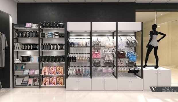Фото из портфолио Магазин "Pizhama shop" – фотографии дизайна интерьеров на INMYROOM