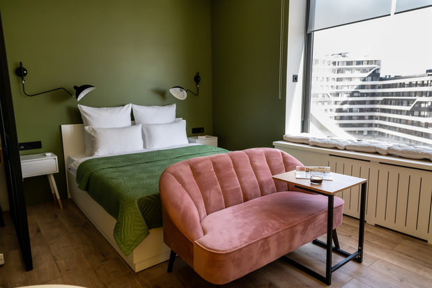 Фотография: Спальня в стиле Современный, Малогабаритная квартира, Квартира, Студия, Проект недели, до 40 метров, Татьяна Гутникова – фото на INMYROOM