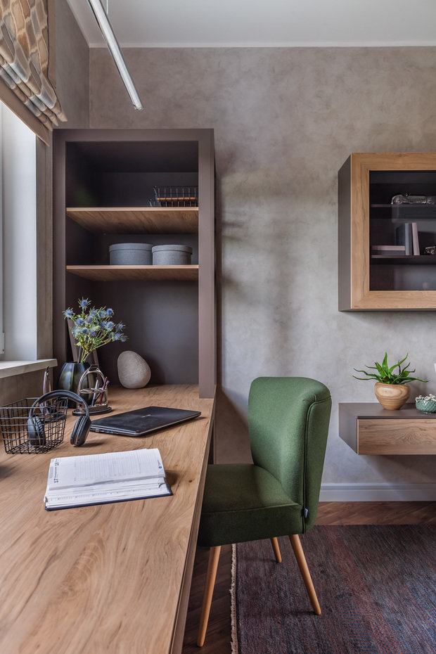 Фотография: Кабинет в стиле Современный, Квартира, Проект недели, Зеленоград, Монолитный дом, 4 и больше, Более 90 метров, Pallage Studio, Ольга Митник, ПРЕМИЯ INMYROOM – фото на INMYROOM