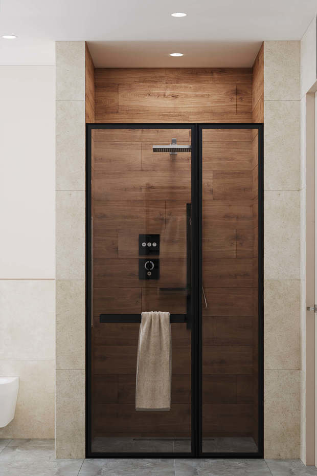 Фотография: Ванная в стиле Современный, Эко, Дом, Проект недели, Дом и дача, Химки, Павел Герасимов, Geometrium, Московская область, 4 и больше, Более 90 метров – фото на INMYROOM