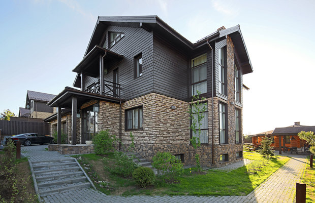 Фотография:  в стиле , Эклектика, Дом, Проект недели, Подмосковье – фото на INMYROOM