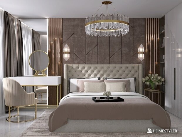 Фото из портфолио Спальня арт деко – фотографии дизайна интерьеров на INMYROOM