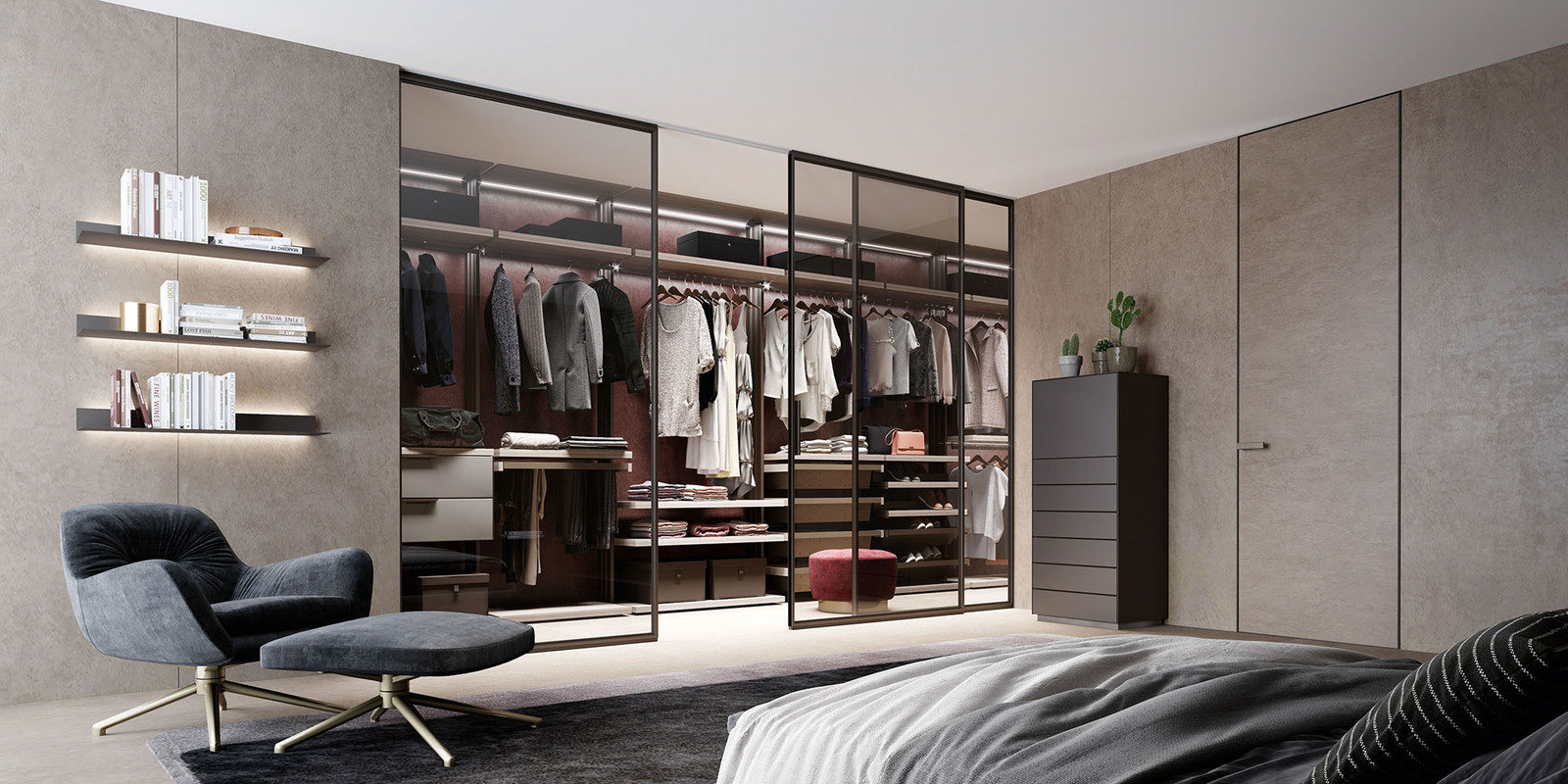 Фотография: Спальня в стиле Минимализм, Двери, Гид, энциклопедия_интерьер, тренды 2019, цветные двери, межкомнатные двери, UNION, двери как мебель, двери и мебель в одном стиле – фото на INMYROOM Фотография: Спальня в стиле Минимализм, Двери, Гид, энциклопедия_интерьер, тренды 2019, цветные двери, межкомнатные двери, UNION, двери как мебель, двери и мебель в одном стиле – фото на INMYROOM