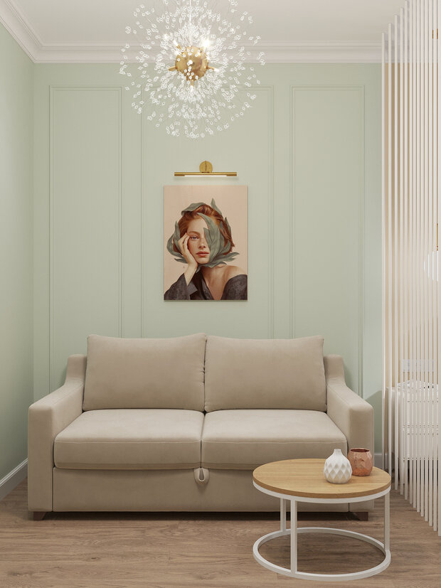 Визуализация интерьера гостиной в современном стиле
