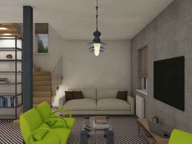 Фотография: Гостиная в стиле Лофт – фото на INMYROOM