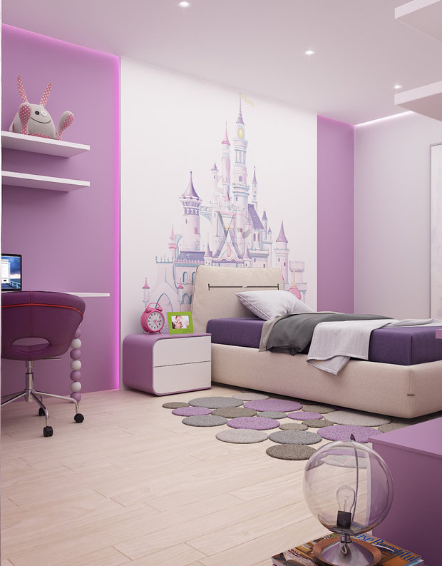 Фото из портфолио Сиреневое счастье – фотографии дизайна интерьеров на INMYROOM