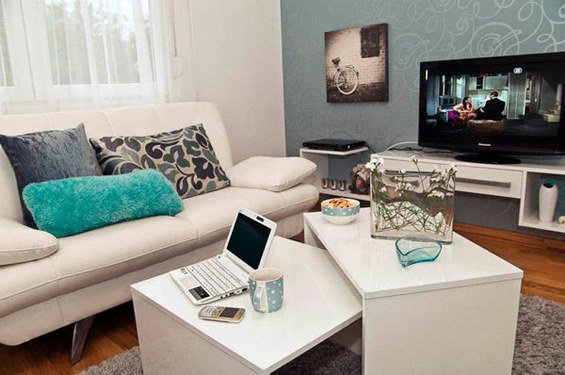 Фотография: Гостиная в стиле Современный, Скандинавский, DIY, Малогабаритная квартира, Квартира, Дома и квартиры – фото на INMYROOM