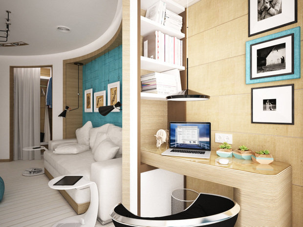 Фотография: Гостиная в стиле Лофт, Современный, Эклектика, Квартира, Перепланировка – фото на INMYROOM