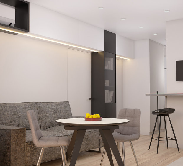 Фото из портфолио Дизайн проект 2-х комнатной квартиры "СОЛНЕЧНЫЙ ЗАКАТ" – фотографии дизайна интерьеров на INMYROOM