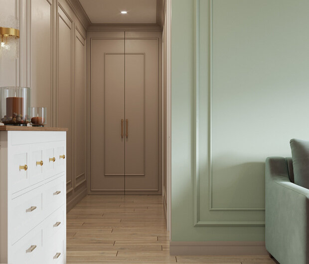 Фотография: Прихожая в стиле Классический, Современный, Эклектика, Квартира, Проект недели, Москва, Хрущевка, Кирпичный дом, 3 комнаты, 40-60 метров, Ольга Пушкарева – фото на INMYROOM