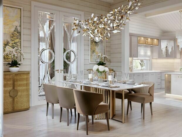 Фото из портфолио Дом 281,5 м² в КП Руза Фэмили: светлый интерьер для светлой семьи – фотографии дизайна интерьеров на INMYROOM