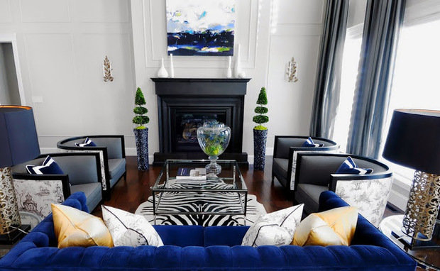 Фото из портфолио Королевский кобальтовый – фотографии дизайна интерьеров на INMYROOM