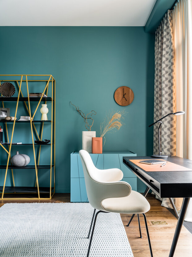 Фотография: Кабинет в стиле Современный, Эклектика, Лофт, Проект недели, Дом и дача, Новая Москва, Московская область, Таунхаус, 4 и больше, Более 90 метров, Инна Кулаченко – фото на INMYROOM