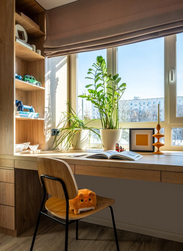 Фотография: Детская в стиле Современный, Малогабаритная квартира, Квартира, Проект дня, Москва, Кирпичный дом, 3 комнаты, 40-60 метров, II-29, Ольга Филиппова – фото на INMYROOM