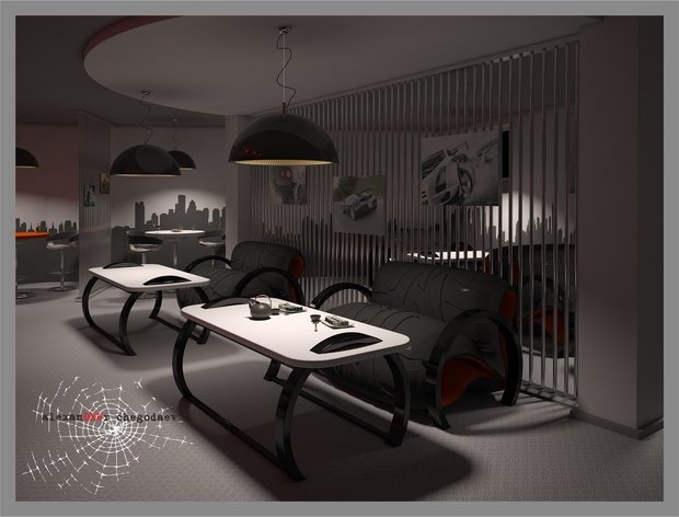 Фото из портфолио Кафе-бар "ВИРАЖ" – фотографии дизайна интерьеров на INMYROOM