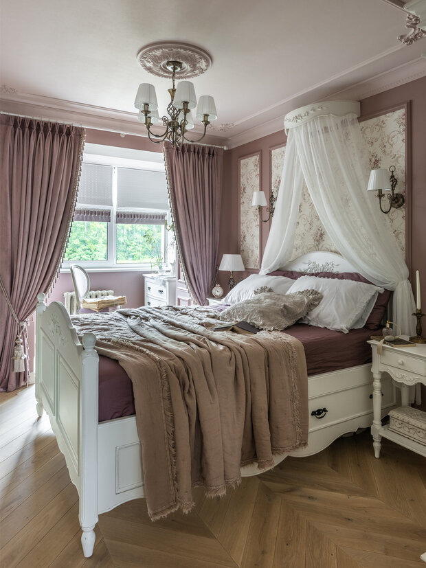Фотография: Спальня в стиле Прованс и Кантри, Квартира, Проект дня, Кирпичный дом, 2 комнаты, 40-60 метров, Башкортостан, Лариса Байракова – фото на INMYROOM
