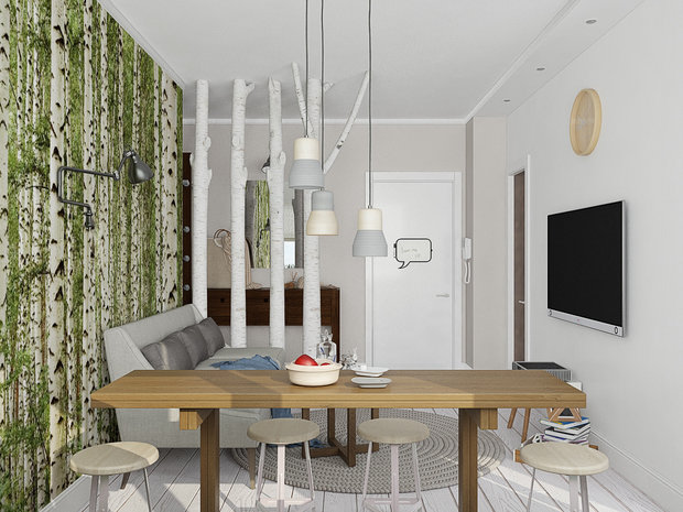 Фото из портфолио Квартира в скандинавском стиле – фотографии дизайна интерьеров на INMYROOM