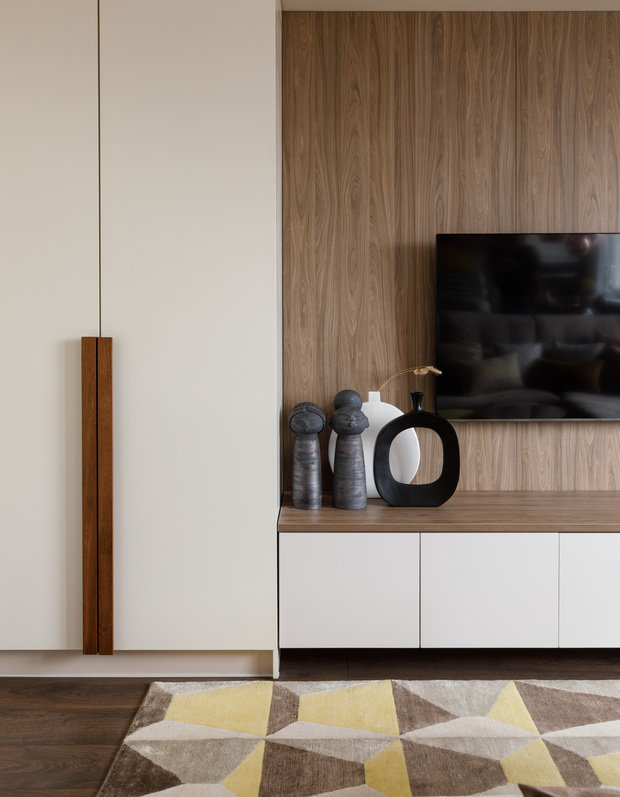 Фотография: Гостиная в стиле Современный, Квартира, Проект дня, Москва, Панельный дом, 2 комнаты, 40-60 метров, Светлана Капустина – фото на INMYROOM