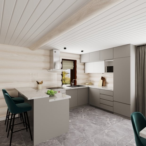 Фото из портфолио Бревенчатый дом – фотографии дизайна интерьеров на INMYROOM