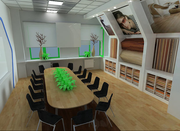 Фото из портфолио офис компании Кроношпан – фотографии дизайна интерьеров на INMYROOM