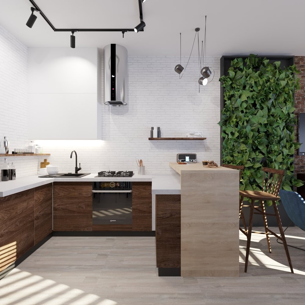 Фото из портфолио Кухня-гостиная в стиле лофт – фотографии дизайна интерьеров на INMYROOM Фото из портфолио Кухня-гостиная в стиле лофт – фотографии дизайна интерьеров на INMYROOM