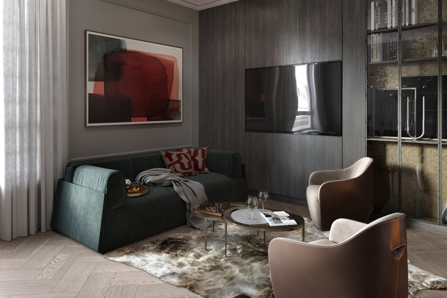 Фотография: Гостиная в стиле Современный, Архитектура, Планировки, Тема месяца, недвижимость, Монолитный дом, Москав, Павел Железнов, ЖК "Береговой", Обзор ЖК, Выбор квартиры, Главстрой – фото на INMYROOM