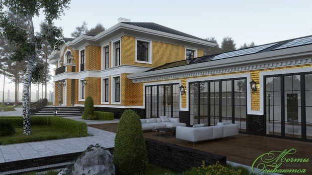 Фото из портфолио Двухэтажный особняк в неоклассическом стиле – фотографии дизайна интерьеров на INMYROOM