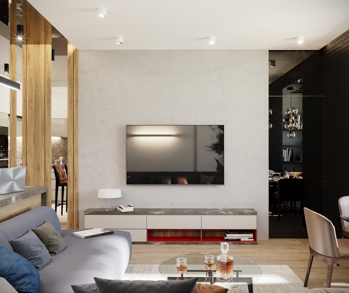 Фотография: Гостиная в стиле Современный, Лофт, Квартира, Проект недели, Подмосковье, Московская область, Реутов, Кирпичный дом, 3 комнаты, Более 90 метров, Владислав Седов, Наталья Вороненко, LINES – фото на INMYROOM Фотография: Гостиная в стиле Современный, Лофт, Квартира, Проект недели, Подмосковье, Московская область, Реутов, Кирпичный дом, 3 комнаты, Более 90 метров, Владислав Седов, Наталья Вороненко, LINES – фото на INMYROOM