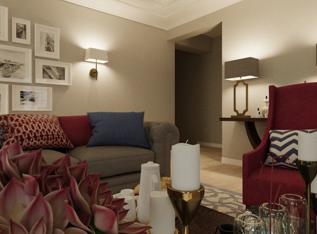 Фото из портфолио Цвет и орнамент – фотографии дизайна интерьеров на INMYROOM