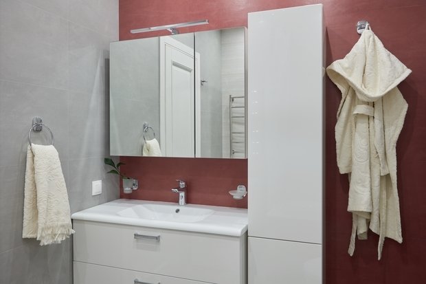 Фотография: Ванная в стиле Современный, Квартира, Проект недели, Москва, Монолитный дом, 2 комнаты, 40-60 метров, ЖК «Английский квартал», Максим Новиньков – фото на INMYROOM