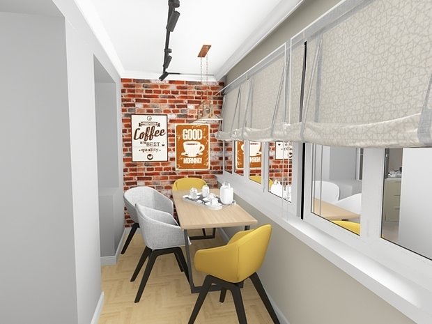 Фото из портфолио Балкон лофт – фотографии дизайна интерьеров на INMYROOM
