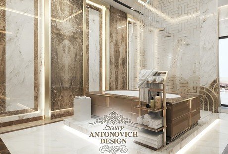 Идеи дизайна большой ванной в современном стиле